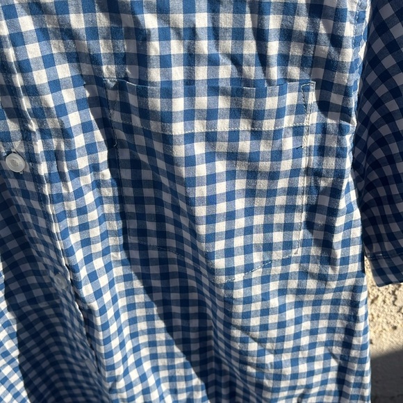 Blue checkered dress shirt - Picture 4 of 4